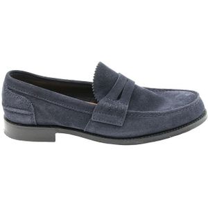 Church's, Blauwe Suède College Loafer Blauw, Heren, Maat:41 EU