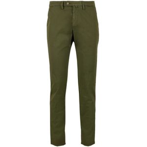 Gallo, Broeken, Heren, Groen, XL, Katoen, Groene Chino Lange Broek