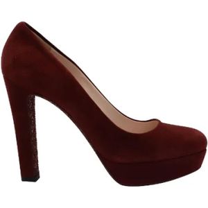 Miu Miu Pre-owned, Tweedehands Pumps Rood, Dames, Maat:38 EU