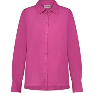 Fabienne Chapot, Blouse met Klieke Kraag en Lange Mouwen Roze, Dames, Maat:XS