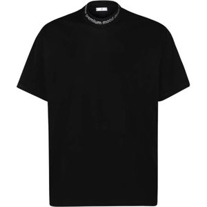 Pmds, Tops, Heren, Zwart, XL, Katoen, Zwart Grafisch Print T-shirt