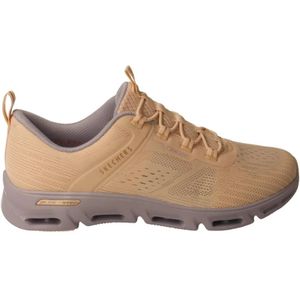 Skechers, Schoenen, Dames, Beige, 40 EU, Beige/Lila Glide-Step Dames Sneaker