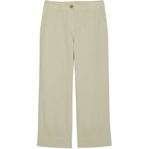 Marc O'Polo, Broeken, Dames, Beige, S, Katoen, Losse cropped broek