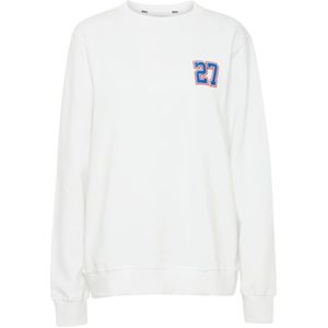 Ball, Sweatshirts & Hoodies, Dames, Wit, L, Luxe Geborduurde Sweatshirt