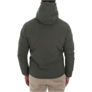 YES Zee, Jassen, Heren, Groen, S, Polyester, Softshell jas met afneembare capuchon