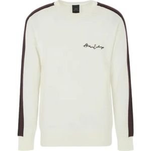 Armani Exchange, Sweatshirts & Hoodies, Heren, Wit, XL, Klassieke Pullover