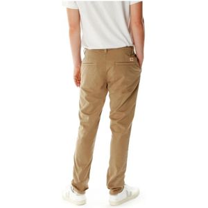 Nudie Jeans, Broeken, Heren, Beige, W33 L30, Chinos