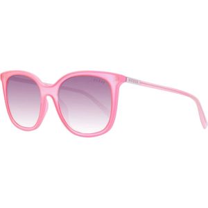 Guess, Accessoires, Dames, Roze, ONE Size, Rosa Vierkante Zonnebril Verlooplens