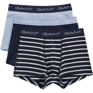 Gant, Set van 3 gestreepte boxershorts Veelkleurig, Heren, Maat:M