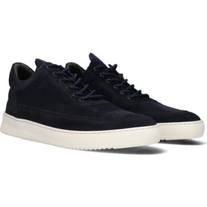 Filling Pieces, Schoenen, Dames, Blauw, 40 EU, Suède, Lage Top Suède Blauwe Sneakers