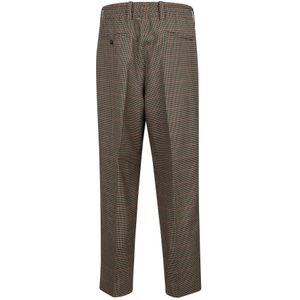 Golden Goose, Broeken, Heren, Bruin, M, Houndstooth Jogging Broek