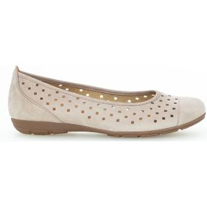 Gabor, Schoenen, Dames, Beige, 39 EU, Beige Instap Zomer Ballerina Schoenen