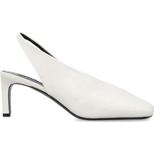 Jil Sander, Klassieke Court Schoen Wit, Dames, Maat:39 EU