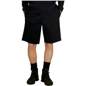 Gr10K, Korte broeken, Heren, Zwart, S, Katoen, Laser Cut Bonded Shorts