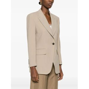 Brunello Cucinelli, Jassen, Dames, Beige, M, Stijlvolle Damesjas