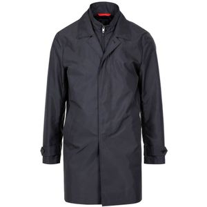 Fay, Mantels, Heren, Blauw, 2Xl, Single-Breasted Coats