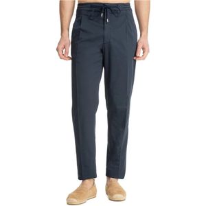 Lardini, Broeken, Heren, Blauw, M, Katoen, Slim-Fit Miami Broek