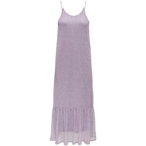 Only, Mouwloze Maxi Jurk Paars, Dames, Maat:M