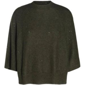 Fabiana Filippi, Truien, Dames, Groen, L, Elegante Sweaters Collectie