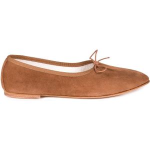 Douuod Woman, Italiaanse Ballerina Schoenen Bruin, Dames, Maat:38 EU