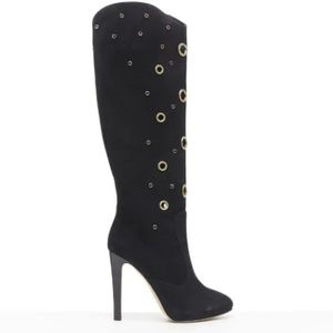 Giuseppe Zanotti Pre-owned, Pre-owned, Dames, Zwart, 37 EU, Leer, Pre-owned Suede boots