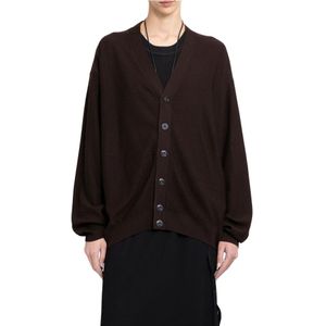 Lemaire, Truien, Dames, Bruin, M, Wol, Relaxed Twisted Cardigan