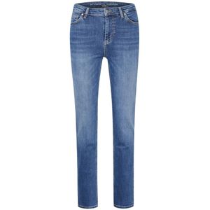 My Essential Wardrobe, Jeans, Dames, Blauw, W31 L30, Katoen, Klassieke blauwe wassing straight fit jeans