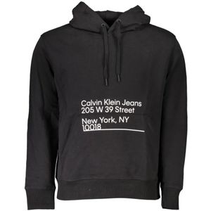Calvin Klein, Hoodies Zwart, Heren, Maat:S