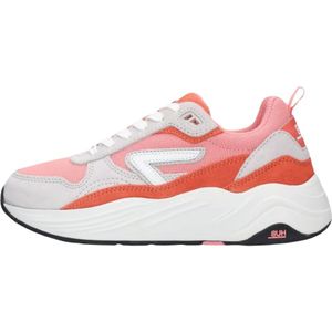 Hub, Schoenen, Dames, Veelkleurig, 36 EU, Suède, Chunky Sneaker Glide-Z Roze/Grijs/Oranje