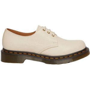 Dr. Martens, Schoenen, Dames, Beige, 38 EU, Pergamijn Beige 1461 Leren Schoenen