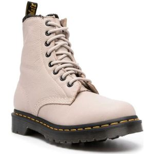 Dr. Martens, Schoenen, Dames, Beige, 41 EU, Leer, Serena Virginia Beige Enkellaarsjes