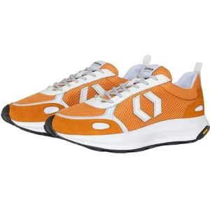 Mikakus Barcelona, Oranje en Grijs Cross Calima Sneakers Oranje, Heren, Maat:39 EU