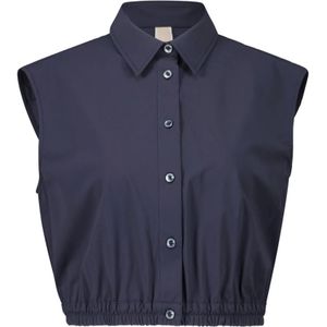 Duno, Blouses & Shirts, Dames, Blauw, 4Xs, Zomer Shirt Materiaal Mix