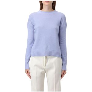 Max Mara Studio, Blauwe Truien - Alinda Collectie Blauw, Dames, Maat:L