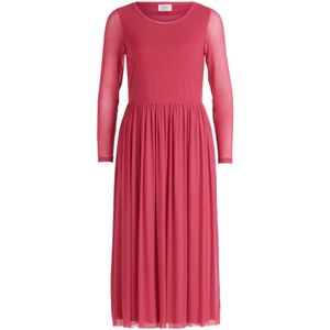 vera mont, Kleedjes, Dames, Rood, 2Xl, Leer, Maxi jurk effen kleur