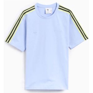 Adidas, Tops, Heren, Blauw, L, Katoen, Klassieke Set-In Tee