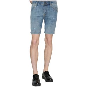 Jack & Jones, Korte broeken, Heren, Blauw, S, Denim, Shorts