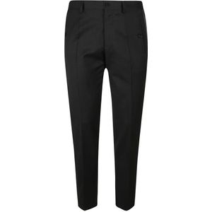 Dolce & Gabbana, Broeken, Heren, Zwart, L, Stijlvolle Pantalon