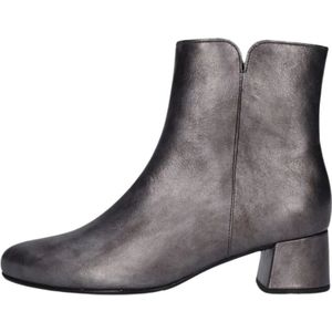 Gabor, Schoenen, Dames, Grijs, 44 EU, Leer, Grijze Enkellaarzen Stijlvol Comfortabel Elegant