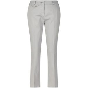 Raffaello Rossi, Broeken, Dames, Grijs, 2Xl, Slim Fit Cropped Broeken