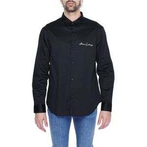 Armani Exchange, Overhemden, Heren, Zwart, XL, Katoen, Shirts