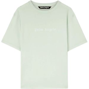 Palm Angels, T-Shirts Groen, Heren, Maat:L