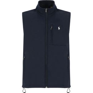 Polo Ralph Lauren, Jassen, Heren, Blauw, S, Katoen, Navy Mouwloos Jack Regular Fit