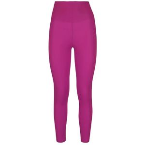 Andamane, Fuchsia Leggings met Hoge Taille Roze, Dames, Maat:S