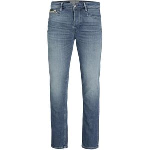 Jack & Jones, Jeans, Heren, Blauw, W32 L32, Leer, Moderne Slim-fit Jeans