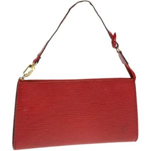 Louis Vuitton Vintage, Pre-owned Leather clutches Rood, Dames, Maat:ONE Size