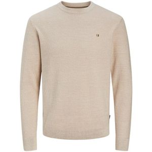 Jack & Jones, Truien, Heren, Beige, S, Kasjmier, Kasjmier Gebreide Trui Beige