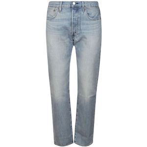 Levi's, Jeans, Heren, Blauw, W33 L32, Denim, Klassieke Original Fit Jeans
