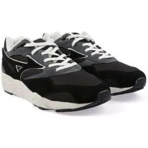 Mizuno, Schoenen, Heren, Zwart, 46 EU, Leer, Contender Suede Herensneakers