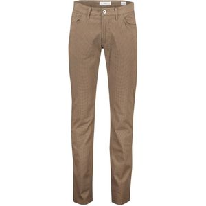 Brax, Broeken, Heren, Bruin, W34 L34, Katoen, Bruine Bedrukte Slim-Fit Broek